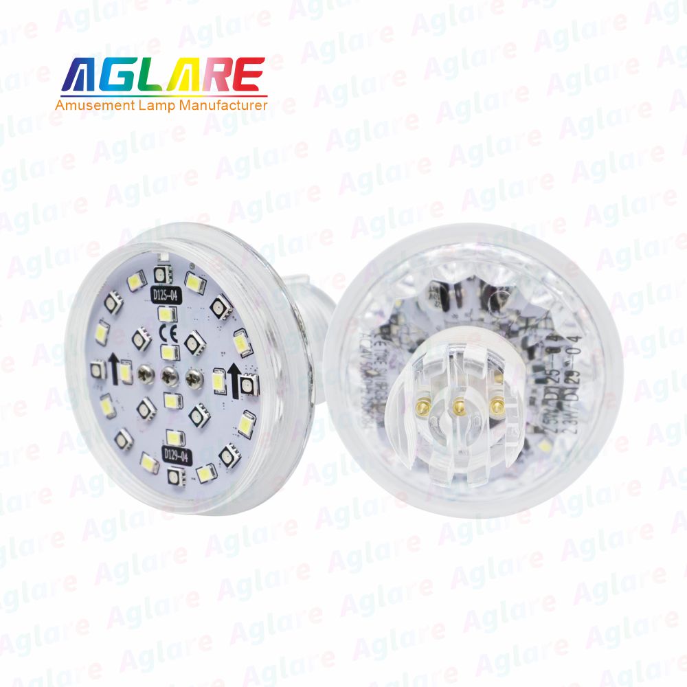 D125 + D129 自动法式 60 mm  RGB+W LED 像素 装璜灯，带 3 芯接口，合用于娱乐照明